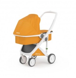 Greentom căruț carrycot v.2.1 alb-flori soarelui