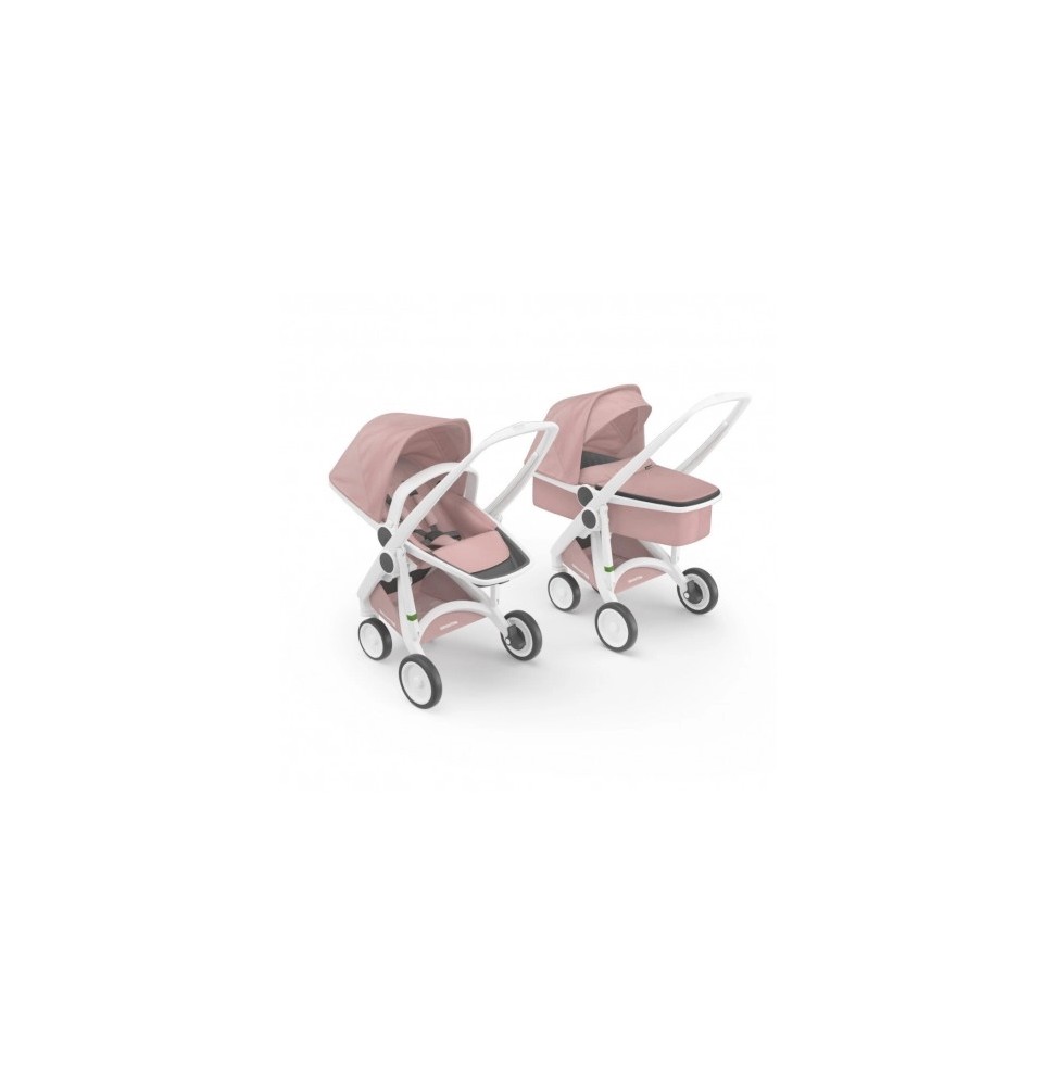 Greentom 2-in-1 Set v.2.1 White-Blossom Stroller