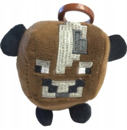 Minecraft Plush Cow Keychain 2-in-1