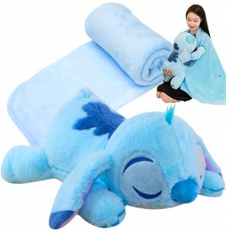 Stitch pătură set 3 în 1 mascote 55 cm