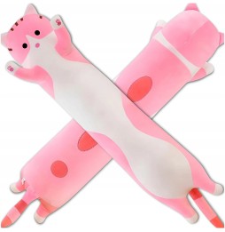 Pink Long Cat XL 90 cm - Plush Toy and Pillow