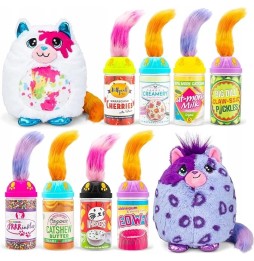 Misfittens Plush Cat with Colorful Tail