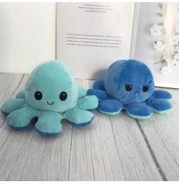 Pluș octopus dublu față 20 cm