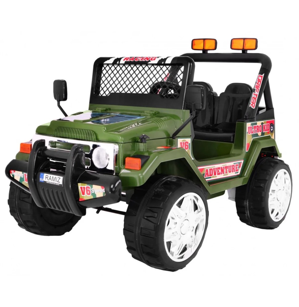 Raptor Drifter pentru copii - vehicul verde pe acumulator