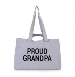 Childhome geanta grandpa bag kanvas gri pentru bunici