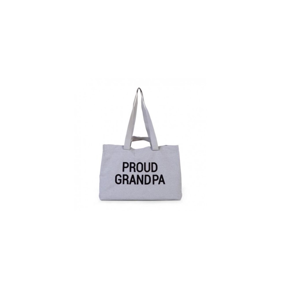 Childhome geanta grandpa bag kanvas gri pentru bunici