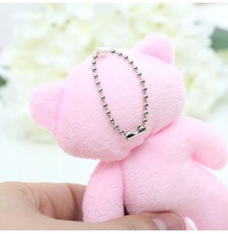 Small Pink Plush Bear Pendant 13cm