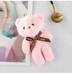 Small Pink Plush Bear Pendant 13cm