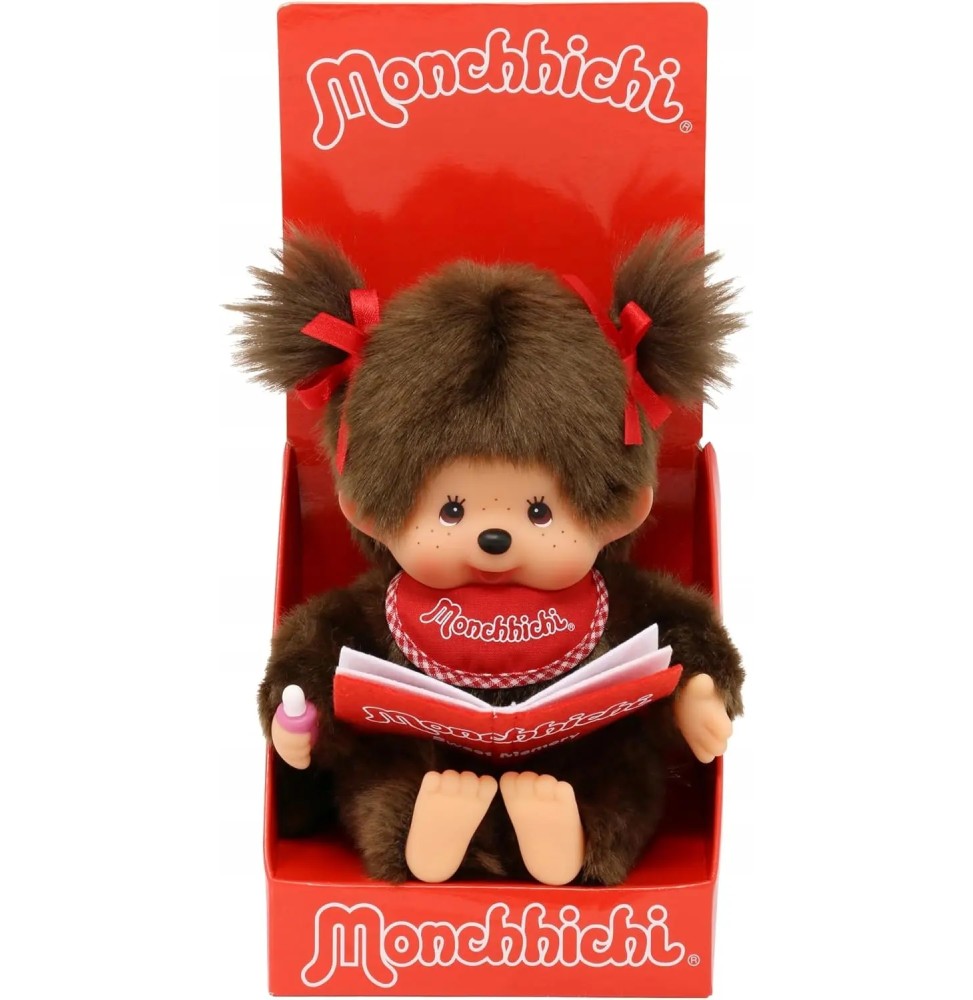 Monchhichi 221561 Maimuță fetiță cu carte