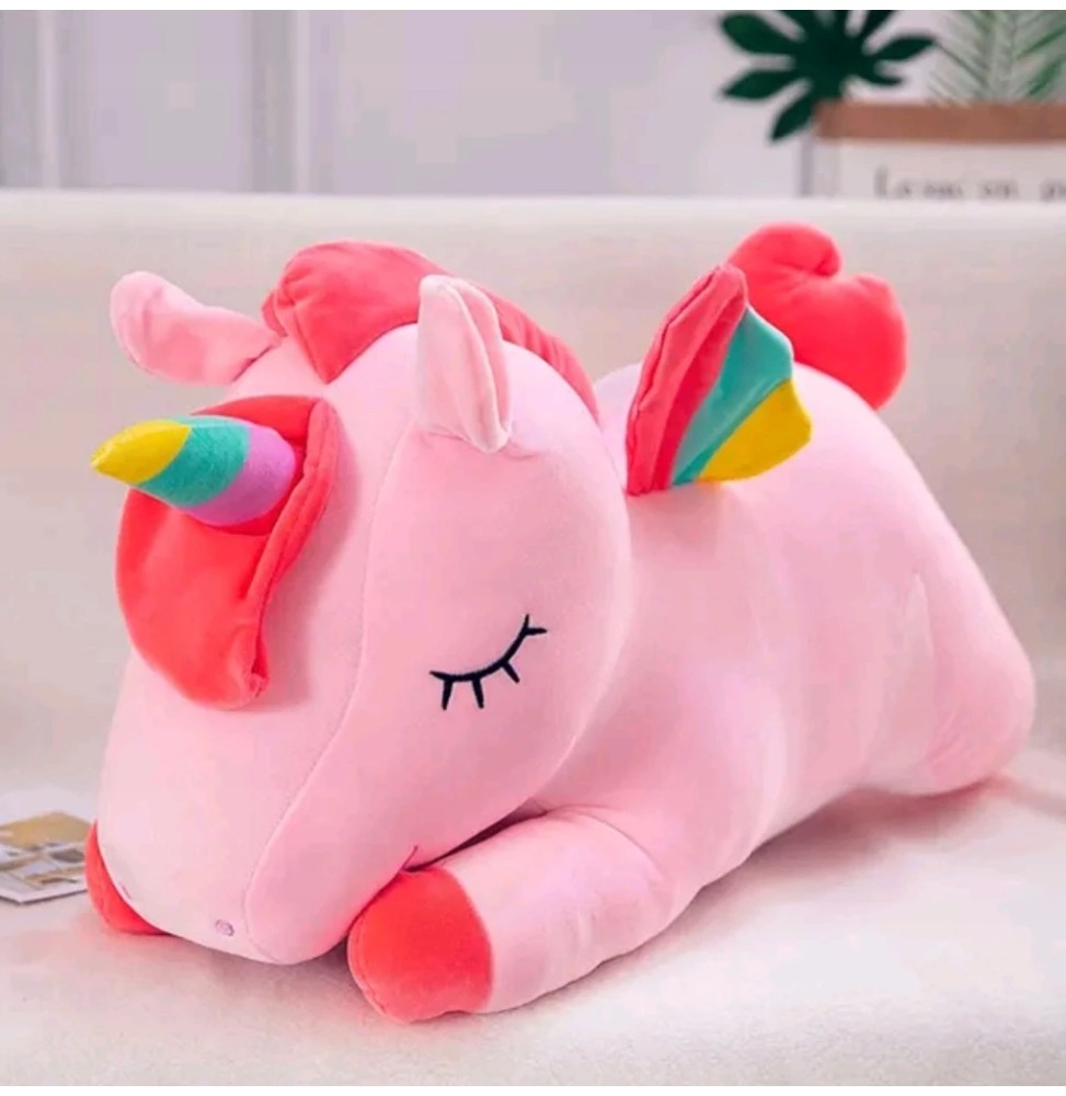 Large Pink Unicorn Plush 40 cm