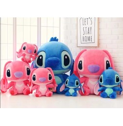 Stitch and Angel Plush Toy Set 45 cm