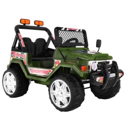 Raptor Drifter pentru copii - vehicul verde pe acumulator