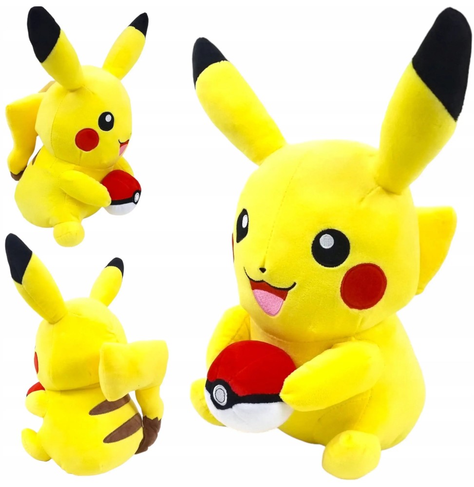 Duży pluszak Pikachu z Pokeballem 40 cm