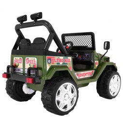 Raptor Drifter pentru copii - vehicul verde pe acumulator