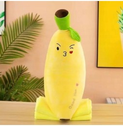 Large 3-in-1 Banana Plush Toy with Pillow and Blanket