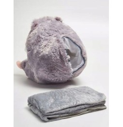 3-in-1 Plush Hamster - Toy and Blanket