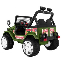 Raptor Drifter pentru copii - vehicul verde pe acumulator