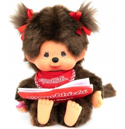 Monchhichi 221561 Girl Monkey with Book