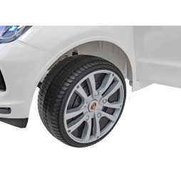 Porsche cayenne s dla dzieci - biały z pilotem i audio led