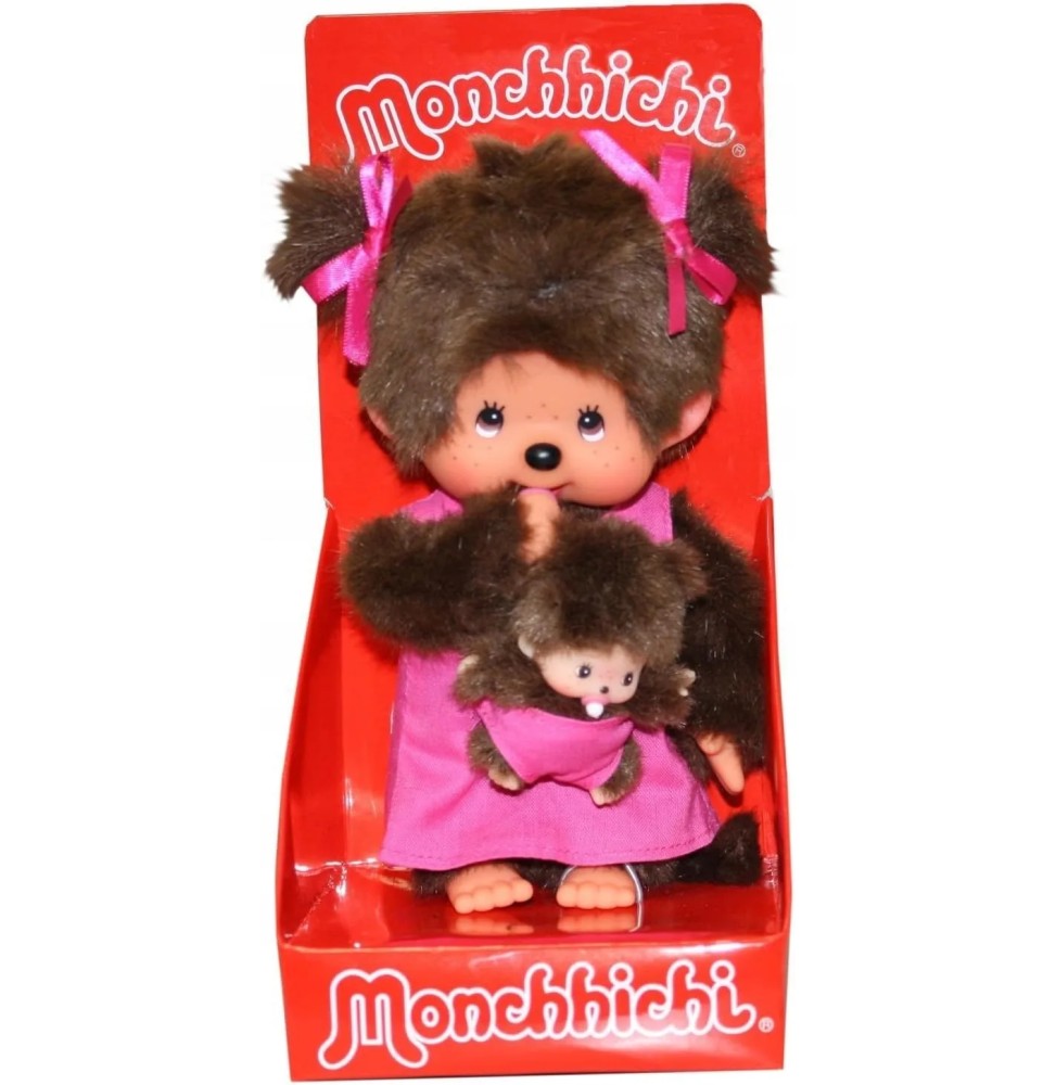 Monchhichi 236200 Fetiță cu bebeluș