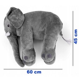 Elefant galben 60cm jucărie de pluș