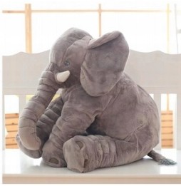 Elefant galben 60cm jucărie de pluș