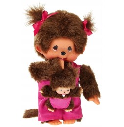 Monchhichi 236200 Dziewczynka z dzieckiem