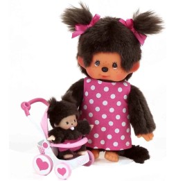 Monchhichi 254930 Małpka matka z dzieckiem