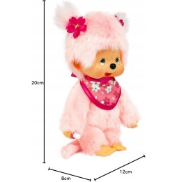 Monchhichi Różowa Małpka Dziewczynka 20 cm