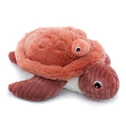 Turtle Plush Toy with Baby Les Deglingos