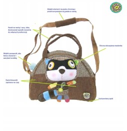 EcoSnoopers Shoulder Bag with Plush Toy