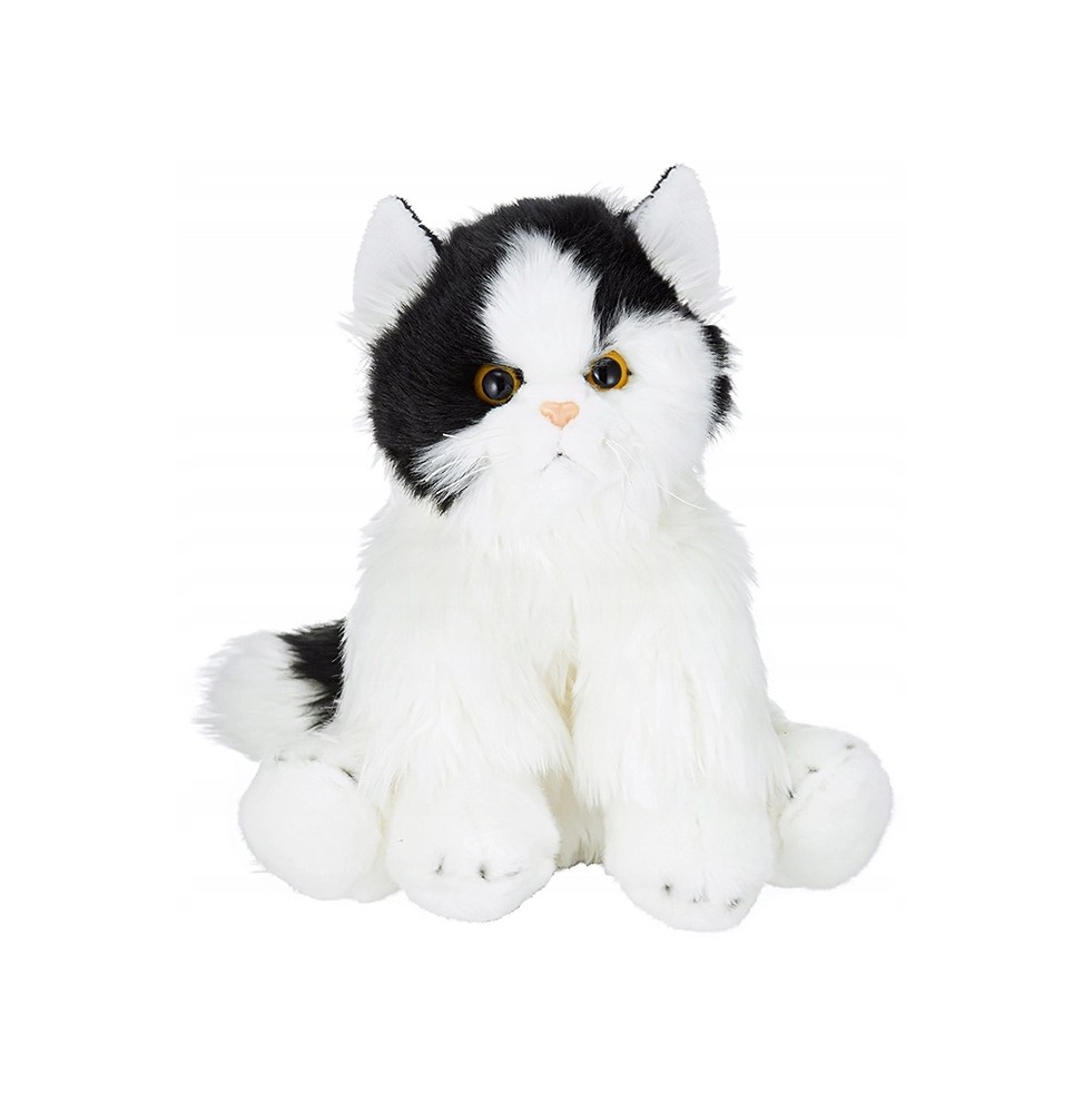 Pluszowy kot perski 24cm czarno-biały Pluszowy kot perski 24cm czarno-biały