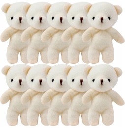 Mini Bear Keychain Plush Animal Set