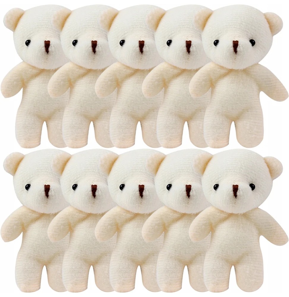 Mini Bear Keychain Plush Animal Set