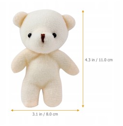 Mini Bear Keychain Plush Animal Set