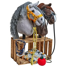 Rustykalna stajnia dla hobby horse - 2 stanowiska