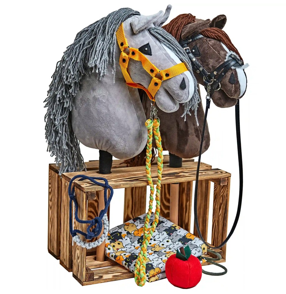 Rustykalna stajnia dla hobby horse - 2 stanowiska