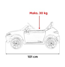 Mercedes Benz AMG EQA dla dzieci - czarny z pilotem