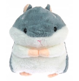 Gray Plush Hamster 22cm - Cuddly Toy for Kids