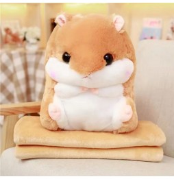 Hamster with Blanket Plush Toy 40 cm