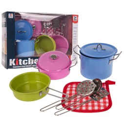 Metallic Colorful Cooking Sets for Kids