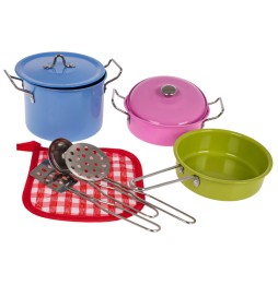 Metallic Colorful Cooking Sets for Kids