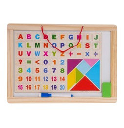 Double-Sided Wooden Board for Kids