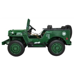 Retro Military Car Strong for Kids with 4x4 Drive