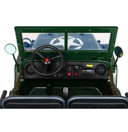 Retro Military Car Strong for Kids with 4x4 Drive