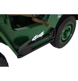 Retro Military Car Strong for Kids with 4x4 Drive