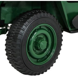 Retro Military Car Strong for Kids with 4x4 Drive