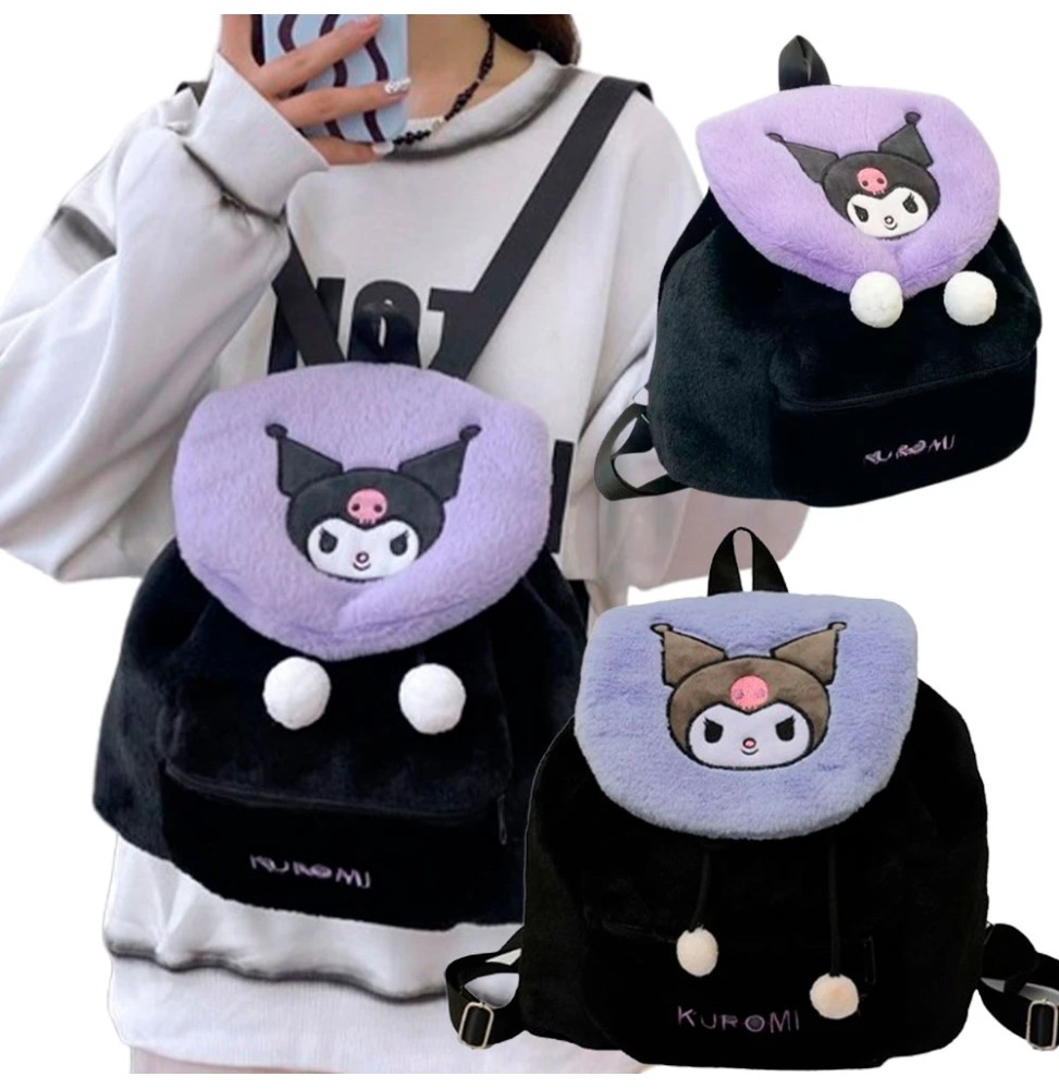 Kuromi Plush Backpack 29 cm