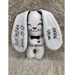 Personalized Plush Bunny for Newborns