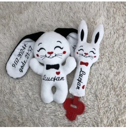 Personalized Plush Bunny for Newborns